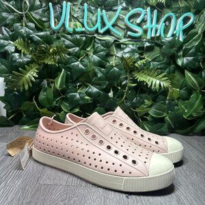 Native Jefferson Chameleon Pink Bone White Slip-On Water Shoes Men 6 Women 8